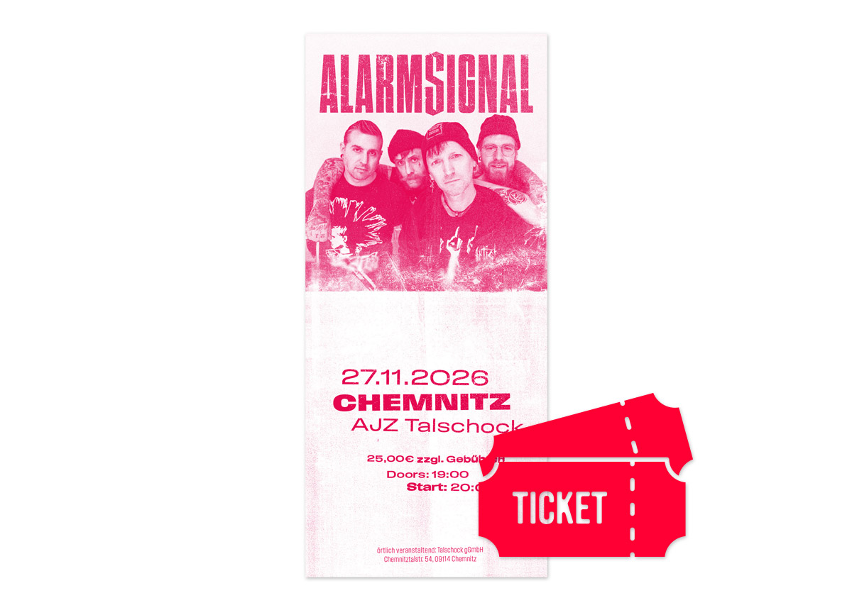 ALARMSIGNAL - Chemnitz - 27. November 2026 - Hardticket