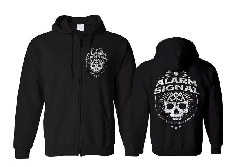 ALARMSIGNAL - Alles Gute kommt zurück Zipper - WHITE PRINT