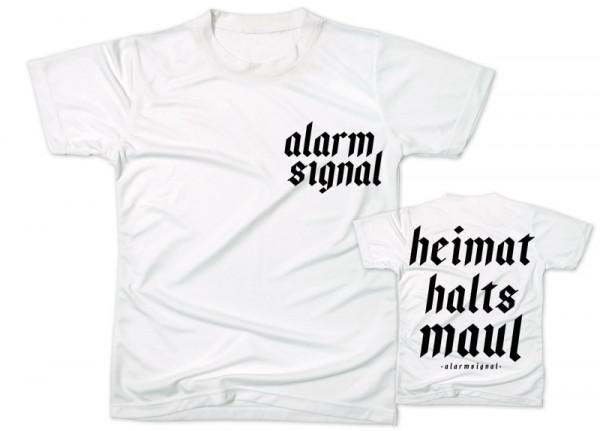 ALARMSIGNAL - Heimat halt's Maul White T-Shirt