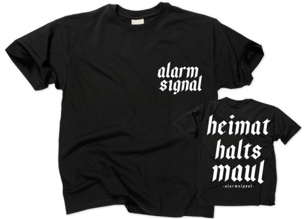 ALARMSIGNAL - Heimat halt's Maul Black T-Shirt